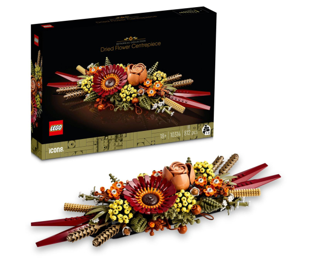LEGO Icons 10314 Stroik z suszonych kwiatów - 1091353 - zdjęcie 3